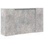 Mostrador de recepción gris hormigón 180x50x103,5 cm