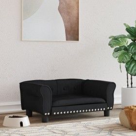 Hundebett aus schwarzem Samt, 70 x 45 x 30 cm von vidaXL, Betten für Hunde - Ref: Foro24-171828, Preis: 80,47 €, Rabatt: %