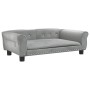 Hellgraues Samt-Hundebett 95x55x30 cm von vidaXL, Betten für Hunde - Ref: Foro24-171811, Preis: 104,83 €, Rabatt: %