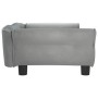 Hellgraues Samt-Hundebett 95x55x30 cm von vidaXL, Betten für Hunde - Ref: Foro24-171811, Preis: 104,83 €, Rabatt: %
