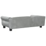 Hellgraues Samt-Hundebett 95x55x30 cm von vidaXL, Betten für Hunde - Ref: Foro24-171811, Preis: 104,83 €, Rabatt: %