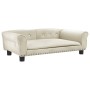 Cremefarbenes Hundebett aus Samt, 95 x 55 x 30 cm von vidaXL, Betten für Hunde - Ref: Foro24-171816, Preis: 84,34 €, Rabatt: %