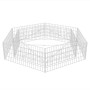 Arriate hexagonal de gaviones 200x173x40 cm