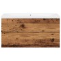 Mueble con lavabo integrado madera envejecida