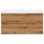 Mueble con lavabo integrado roble artisan