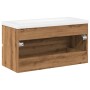 Mueble con lavabo integrado roble artisan