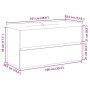 Mueble con lavabo integrado roble artisan