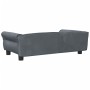 Dunkelgraues Hundebett aus Samt, 95 x 55 x 30 cm von vidaXL, Betten für Hunde - Ref: Foro24-171812, Preis: 101,66 €, Rabatt: %