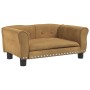 Hundebett aus braunem Samt, 70 x 45 x 30 cm von vidaXL, Betten für Hunde - Ref: Foro24-171829, Preis: 66,32 €, Rabatt: %