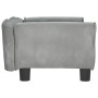 Hellgraues Hundebett aus Samt, 70 x 45 x 30 cm von vidaXL, Betten für Hunde - Ref: Foro24-171825, Preis: 80,26 €, Rabatt: %