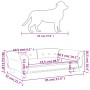 Hundebett aus blauem Samt, 95 x 55 x 30 cm von vidaXL, Betten für Hunde - Ref: Foro24-171810, Preis: 100,73 €, Rabatt: %