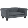 Dunkelgraues Samt-Hundebett 70x45x30 cm von vidaXL, Betten für Hunde - Ref: Foro24-171826, Preis: 80,02 €, Rabatt: %