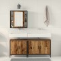 Juego de muebles de baño 3 pcs Marrón 60 x 16 x 60 cm