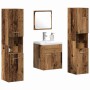 Juego de muebles de baño 4 pcs Madera Vieja 41 x 38.5 x 46 cm