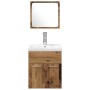 Juego de muebles de baño 4 pcs Madera Vieja 41 x 38.5 x 46 cm
