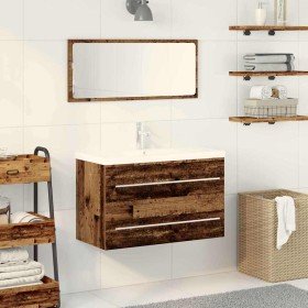 Gabinete de Lavabo para Baño Madera vieja 80 x 38.5 x 48 cm