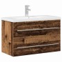 Gabinete de Lavabo para Baño Madera vieja 80 x 38.5 x 48 cm