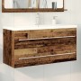 Gabinete de lavabo con recipiente con cajón 2 pcs Madera vieja