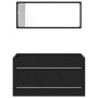 Gabinete de lavabo con recipiente con cajón 3 pcs Roble negro
