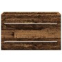 Gabinete de lavabo con recipiente con cajón 2 pcs Madera vieja