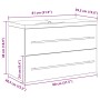 Gabinete de lavabo con recipiente con cajón 2 pcs Madera vieja