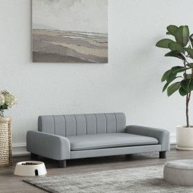 Hellgraues Hundebett aus Stoff, 90 x 53 x 30 cm von vidaXL, Betten für Hunde - Ref: Foro24-171847, Preis: 95,75 €, Rabatt: %