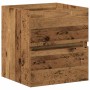 Gabinete para Lavabo con puerta Roble negro 41 x 39 x 62 cm