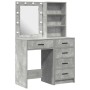 Mesa de tocador con cajón 2 pcs Gris 50 x 41 x 135 cm