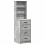 Mesa de tocador con cajón 2 pcs Gris 50 x 41 x 135 cm