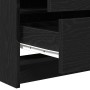 Mesa de tocador con cajón 3 pcs Negro 40 x 41 x 135 cm