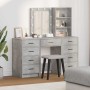 Mesa de tocador con cajón 3 pcs Gris 40 x 41 x 135 cm