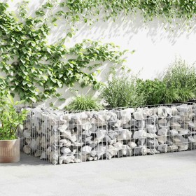 Cesta de muro de gaviones acero galvanizado 300x30x50 cm