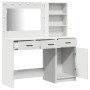 Mesa de tocador con cajón 2 pcs Blanco 78.5 x 41 x 135 cm