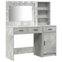 Mesa de tocador con cajón 2 pcs Gris 78.5 x 41 x 135 cm