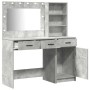 Mesa de tocador con cajón 2 pcs Gris 78.5 x 41 x 135 cm