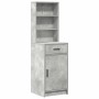 Conjunto de Mesa de Tocador con cajón 2 pcs Gris Concreto