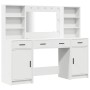 Conjunto de Mesa de Tocador 3 pcs Blanco 78.5 x 41 x 135 cm