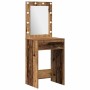 Conjunto de Mesa de Tocador 3 pcs Madera vieja 50 x 41 x 135 cm