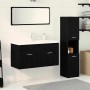 Juego de Muebles de Baño 4 pcs Roble Negro 90 x 38.5 x 46 cm