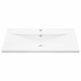 Juego de Muebles de Baño 5 pcs Roble Negro 30 x 30 x 130 cm
