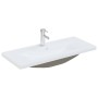 Juego de muebles de baño 4 pcs Roble Negro 30 x 30 x 130 cm
