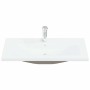 Juego de muebles de baño 4 pcs Roble Negro 30 x 30 x 130 cm