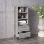 Aparador alto madera contrachapada gris Sonoma 40x36x110 cm de vidaXL, Aparadores - Ref: Foro24-821250, Precio: 74,68 €