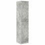 Escritorio con almacenamiento con estante 2 pcs Gris Concreto