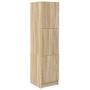Escritorio con almacenamiento con estante 2 pcs Roble Sonoma