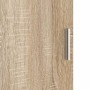 Escritorio con almacenamiento con estante 2 pcs Roble Sonoma