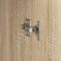 Escritorio con almacenamiento con estante 2 pcs Roble Sonoma
