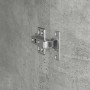 Escritorio con almacenamiento con estante 2 pcs Gris Concreto