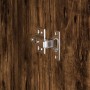 Escritorio con almacenamiento con estante 2 pcs Roble ahumado