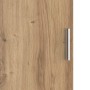 Escritorio con almacenamiento con estante 2 pcs Roble artisan